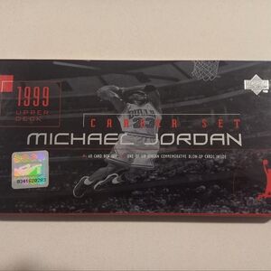 1999 UPPER DECK MICHAEL JORDAN 60 CARD CAREER SET IN EXCELLENT CONDITION.